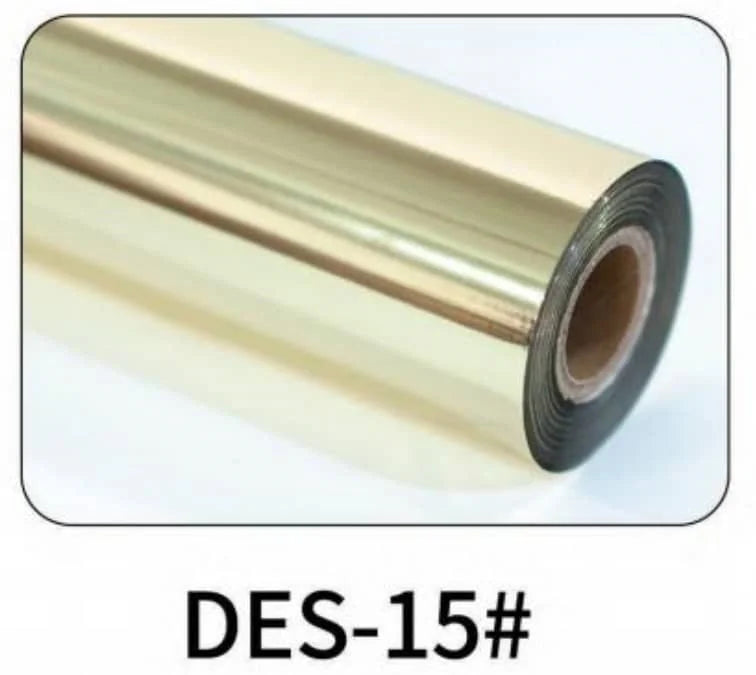 Factory Wholesale Toner Reaction Foil | DIY Heat Transfer Foil | Gold Metallic Hot Stamping Foil Roll for Laser Printers